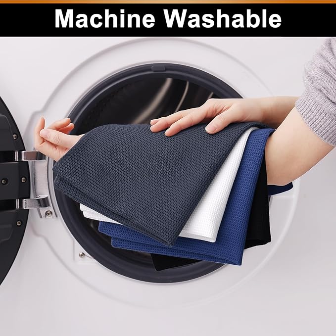 Homaxy 100% Cotton Waffle Weave Kitchen Towels