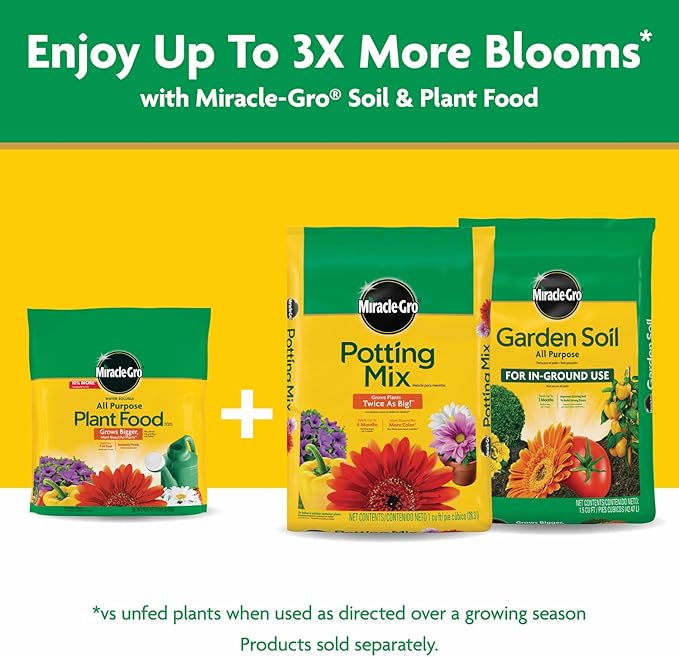 Miracle-Gro Water Soluble All Purpose Plant Food, Feed Flowers, Vegetables, Roses, Shrubs, and Houseplants, 5.5 lb.