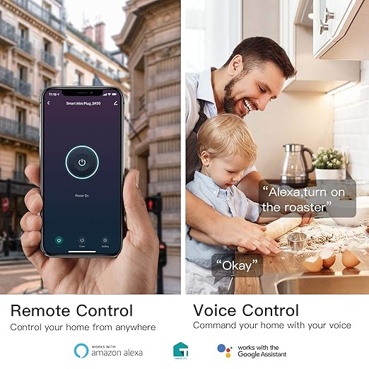 TREATLIFE 4 Pack Smart Plugs That Work with Alexa and Google Home, 7 Day Heavy Duty Programmable Timer, 1800W 15A WiFi Smart Outlet, Child Lock, Vacation Mode, Reliable WiFi Connection