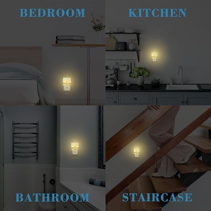 Plug in Night Lights Eiffel Tower in Spring Nightlight Plug Into Wall Dusk to Dawn Sensor LED Night Light for Kid Girls Boys Women Men Room Decor, Hallway, Kitchen, Bathroom, Nursery, Stairs