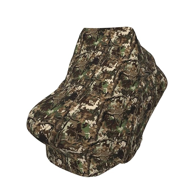 Camo Baby Car Seat Cover, Multi Use Baby Stroller Cover, Boys and Girls Camo Shower Gifts