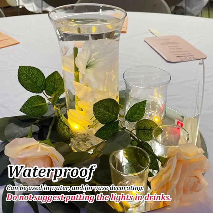 ZGWJ 100PCs Warm White Balloon Lights Mini, Battery Powered, Long Standby Time Waterproof Tiny Led Round Light for Paper Lantern Balloon Party Easter Eggs Wedding Christmas Halloween Decorations
