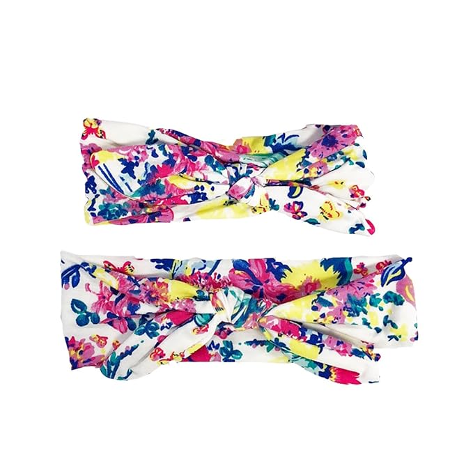 Wrapables® Mommy and Me Boho Headband Headwrap, Red White and Blue