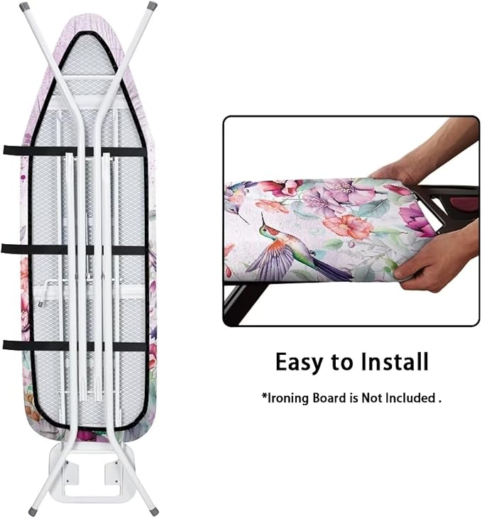 Hummingbird Flower Iron Board Cover