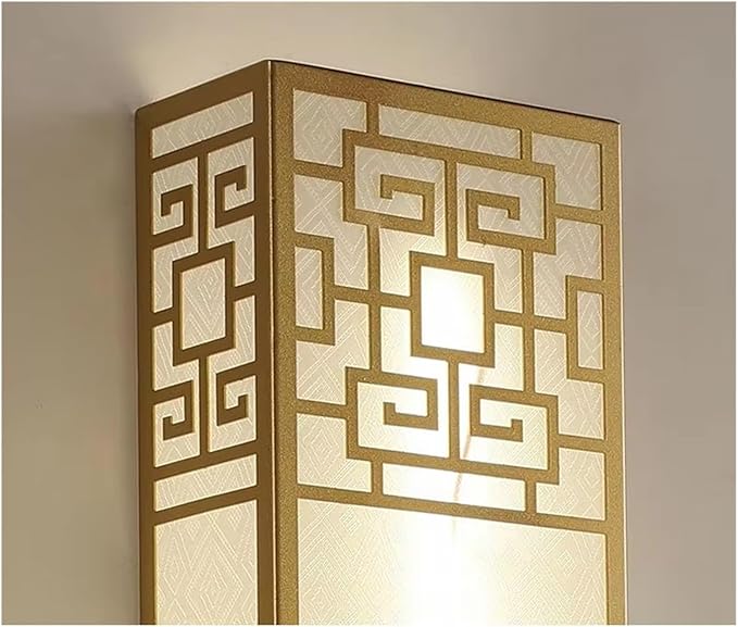 Chinese Style Bedroom Wall Lamp Strip Shaped Zen Background Wall Bedside Lamp Living Room,Ideal for Bedroom