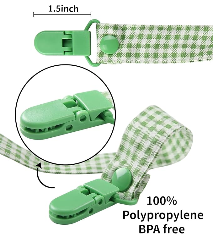 CutiePlusU Adult Pacifier Clip Adult Size Anyard Holder Clips 2 Pack-Animal Paradise 2