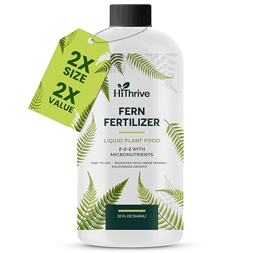 32oz Fern Fertilizer - Makes 64 Gallons of Fertilizer for Ferns, Nutrient-Rich Indoor Plant Food for Greener Growth and Dense, Resilient Fronds with Intricate Texture - Ideal for All Fern Plant Live