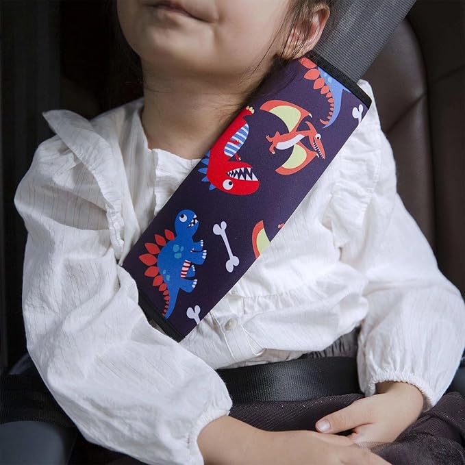 AFPANQZ Blue Butterfly Car Seat Belt Pads Covers Harness Car Accessories Safety Seatbelt Comfortable Pads Cushion for Adults Kids Non-Slip Shoulder Straps Cushion