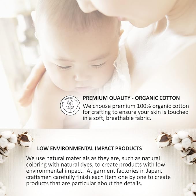 2-pack 100% Natural Organic Cotton Gauze Washcloths Wipes Face Towels for Babies with Sensitive Delicate Skin, Soft Absorbent Premium Ultralight, 34cmx75cm/13.3"x29.5"