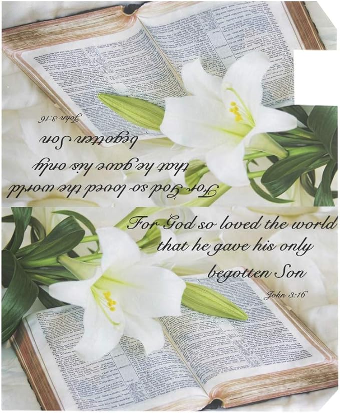 ALAZA WOOR Lily Flower Easter Morning Magnetic Mailbox Cover MailWraps Garden Yard Home Decor for Outside Standard Size-18"x 20.8"