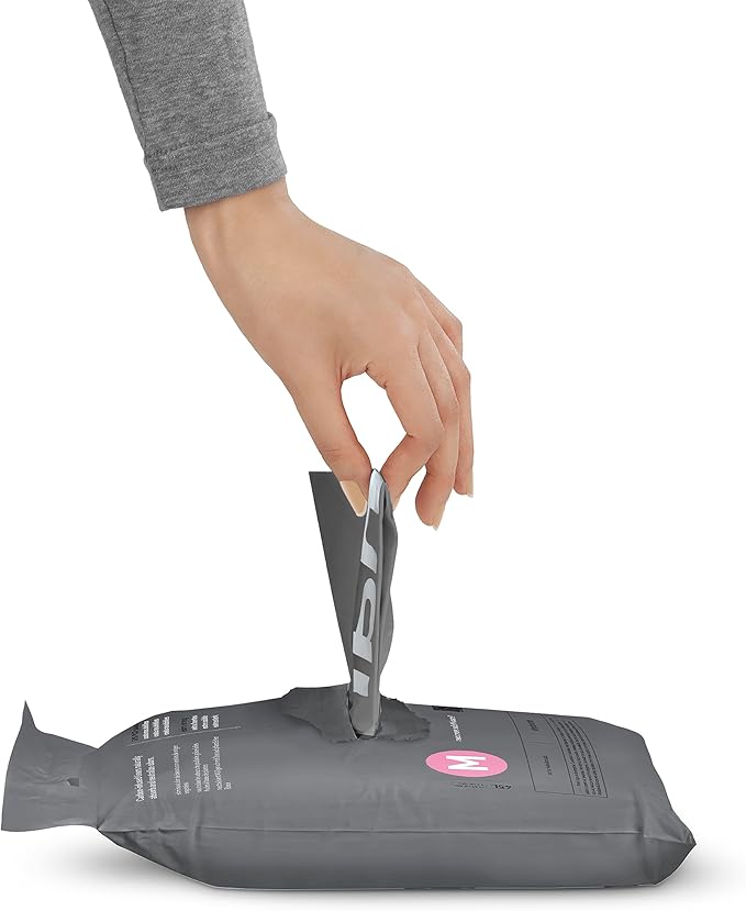 simplehuman Code M 80 Count, Genuine Odorsorb Custom Fit Liners, Drawstring