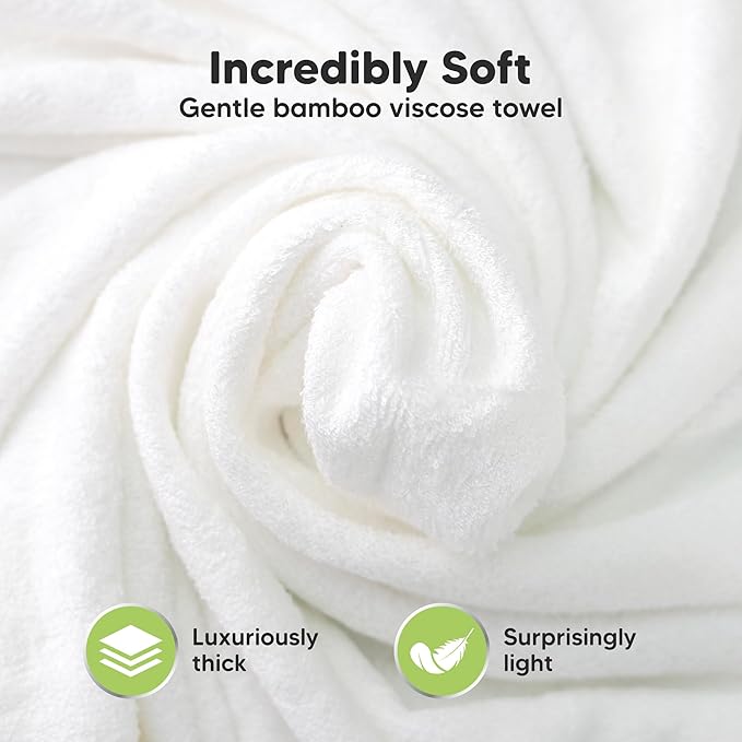 KeaBabies Hooded Baby Towel for Newborn - Viscose Derived from Bamboo Large Baby Bath Towels with Hood for Boys, Girls, Toddler, Extra Absorbent & Soft Newborn Bath Essentials (Duck, Petite)