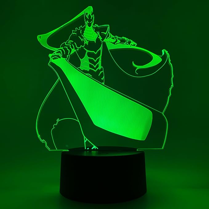 Otaku Lamps Shadow Igris Solo Leveling – Anime Lamp Figure Night Light, 16 Color RGB LED – 3D Anime Room Décor Gift for Otaku