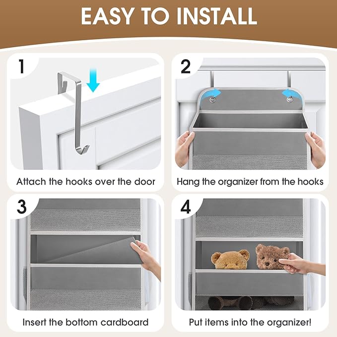 6-Tier Over The Door Organizer, Hanging Storage Organizer