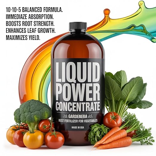 Liquid Power Pattypan Fertilizer - Professional Liquid Plant Food for Pattypan - Fast-Acting Concentrate for Growth, Strong Roots & High-Yield Harvest - 8 oz - Indoor & Outdoor Use