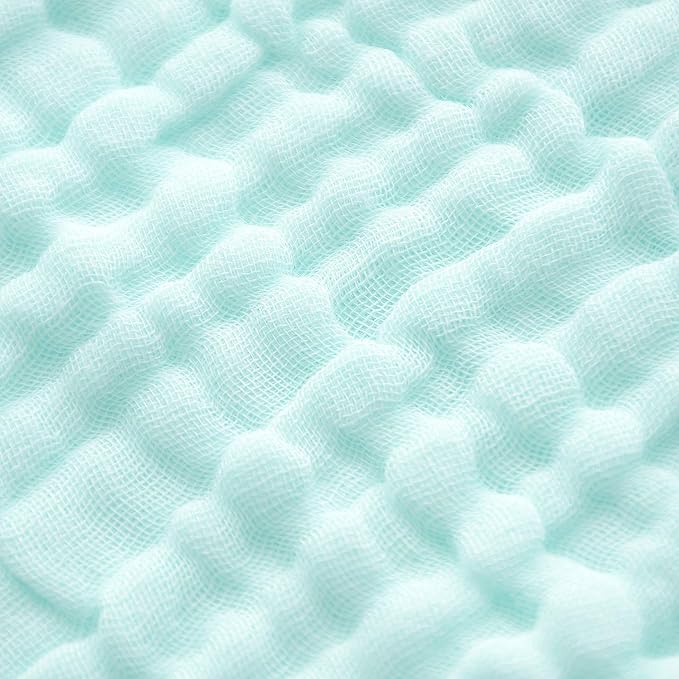 MUKIN Baby Washcloths - Natural Cotton Baby Wipes - Soft Newborn Face Towel for Sensitive Skin - 10 Pack 12x12 inches