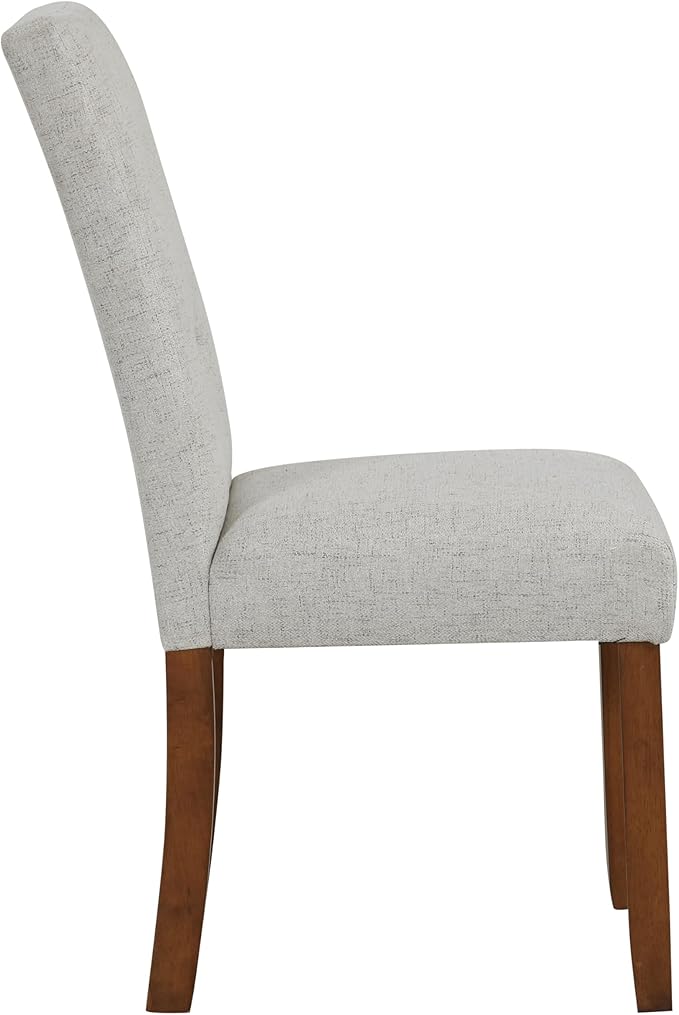HomePop Button Tufted Fabric Dining Chairs - Slate Gray Woven (Set of 2)