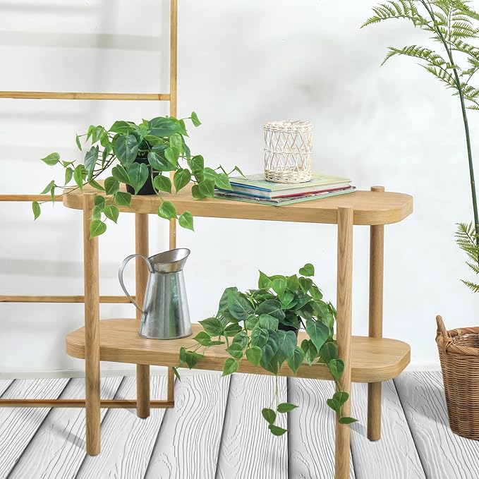 2 Pack Artificial Scindapsus Aureus, Realistic Fake Plants with Plastic Pot for Home Office Bedroom Indoor Outdoor Decor(8in H)