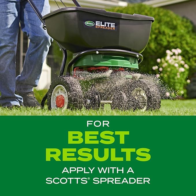 Scotts Turf Builder Rapid Grass Sun and Shade Mix, Combination Grass Seed and Fertilizer, Grows Green Grass in Just Weeks, 5.6 lbs.