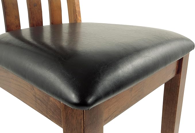 Signature Design by Ashley Ralene Rake Back 19" Dining Room Chair 2 Count, Medium Brown