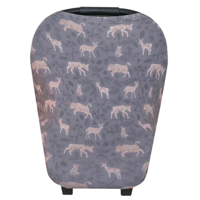 Copper Pearl Multi-Use Cover: Car Seat Covers, Nursing Cover, and Stroller Cover for Sun - Stretchy Fabric, All-Season Use, Stylish Designs, Easy Access for Moms - Timber