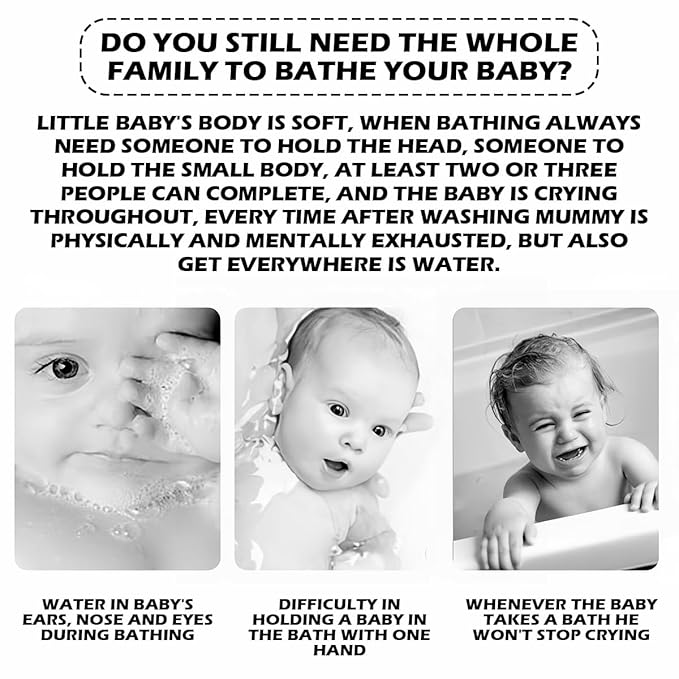 Baby Bath Support Cushion Soft Shower Bath Mat Adjustable Nonslip Newborn Toddler Bath Cushion for Baby 0-12 Months（White）