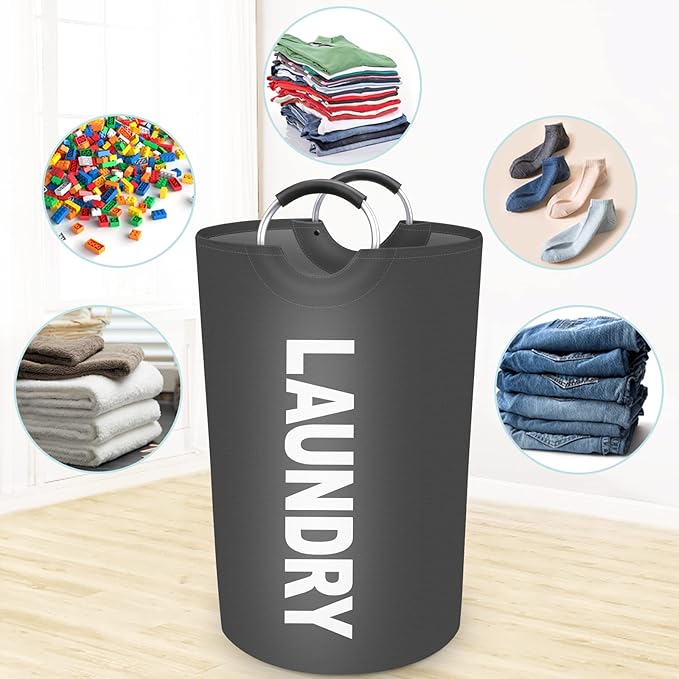StorageRight 115L Large Laundry Basket, Laundry Hamper, Dirty Clothes Hamper