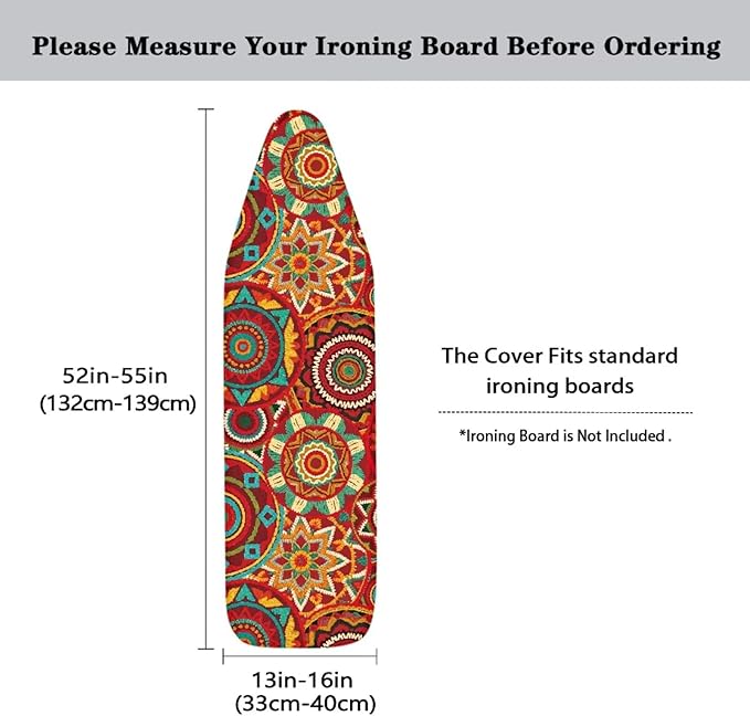 Boho Mandala Flower Print Ironing Protector