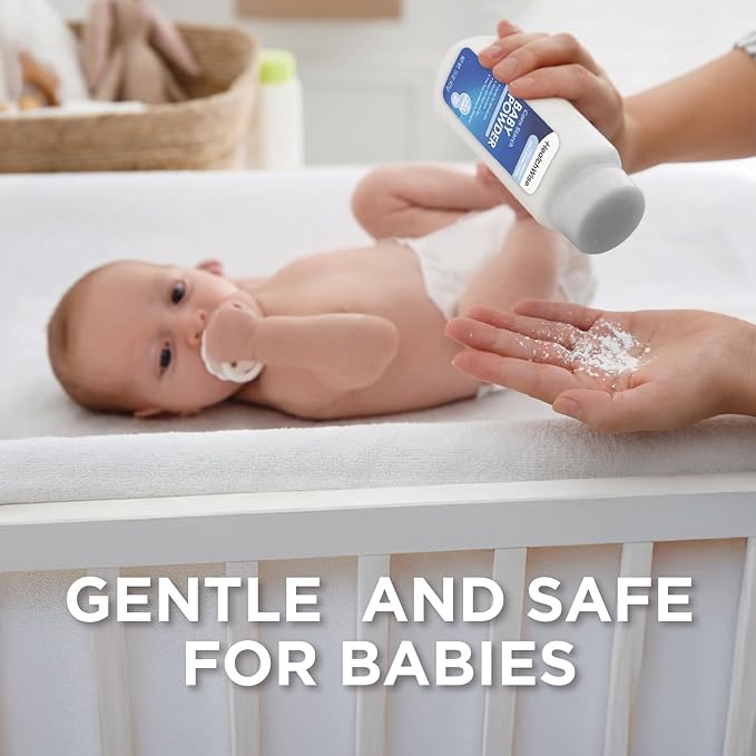 HealthWise Corn Starch Baby Powder | Aloe + Vitamin E | Talc Free | Paraben & Phthalate Free | Absorbs Moisture | 15 oz (425g)