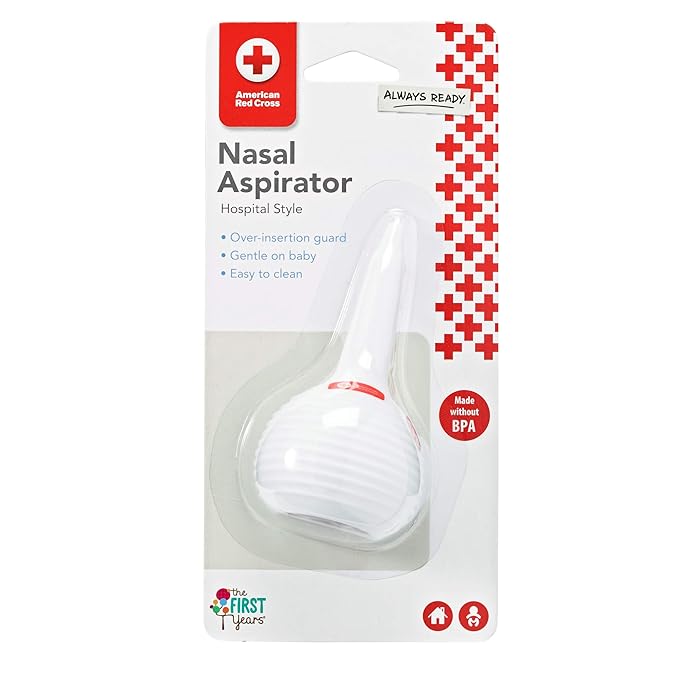 Tomy The First Years American Cross Nasal Aspirator, Red