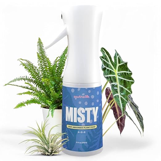 Southside Misty Fertilizer Spray - Use Year-Round - Leaf-Absorbed Plant Food in a Premium Continuous Spray Bottle (4-2-6 NPK) -Hydration & Nutrition for Humidity-Loving Houseplants -7.1 fl oz (210ml)