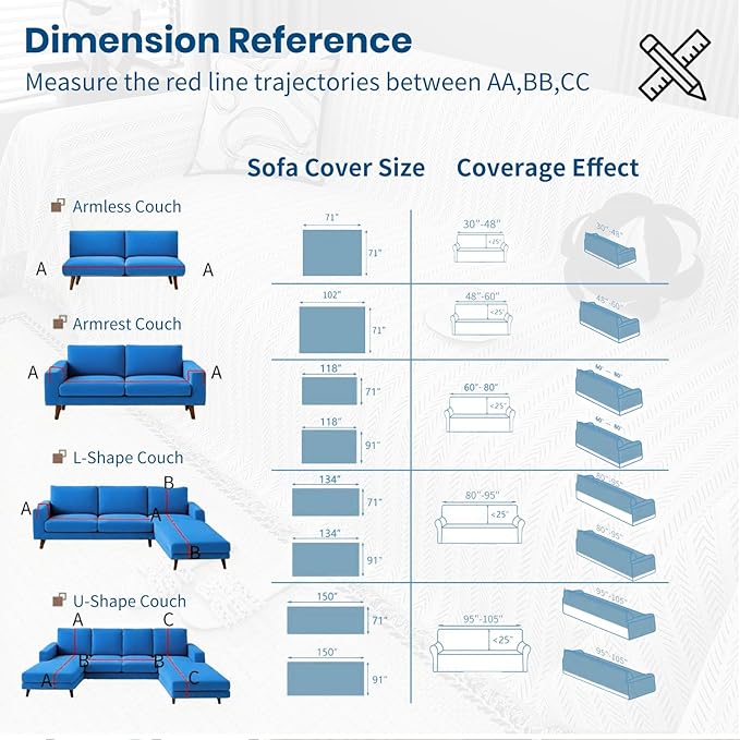 Nobildonna Sofa Cover Washable Soft Thicken Chenille Couch Cover with Tassel,Waterproof Sofa Slipcover for 3-4 Cushion Couch,Sectional Sofa,L-Shaped Furniture Protector Pet-Friendly,Beige 91"x134"