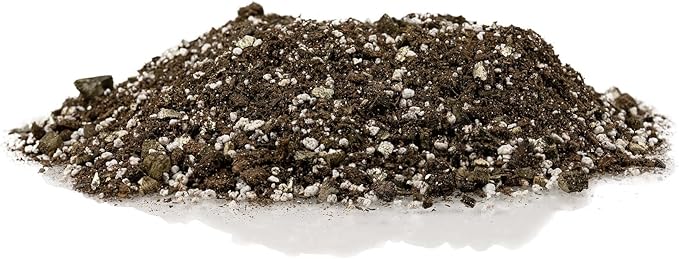 Gardenera African Violets and Gesneriad Premium Soil Mix - Horticultural Perlite (25%) + Vermiculite (25%) + Sphagnum Peat Moss (50%) - Made in USA - (2 Quart Bag)