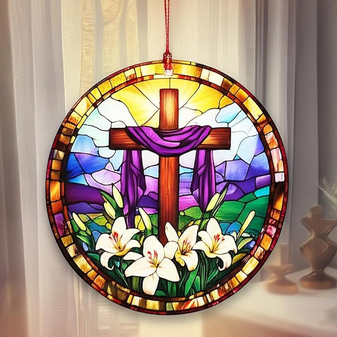 Cross Christmas Ornaments - Christian Christmas Decor - Cross Ornaments for Christmas Tree - Religious Christmas Ornaments - Christian Christmas Ornaments - Nativity Christmass Ornament