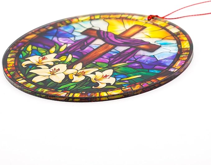 Cross Christmas Ornaments - Christian Christmas Decor - Cross Ornaments for Christmas Tree - Religious Christmas Ornaments - Christian Christmas Ornaments - Nativity Christmass Ornament