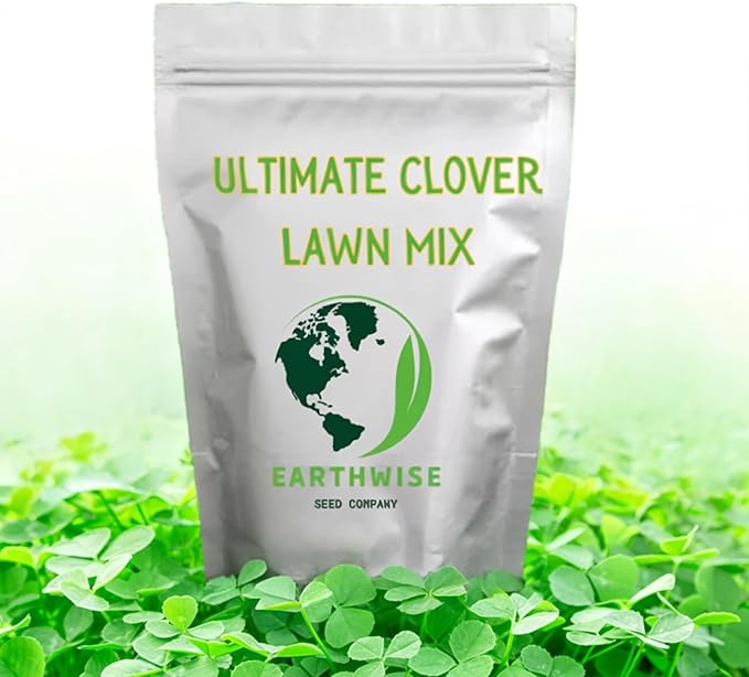Earthwise Ultimate Clover Lawn Mix – Low-Maintenance, Eco-Friendly Yard, 5 lb Seed, Covers 2000 Sq Ft