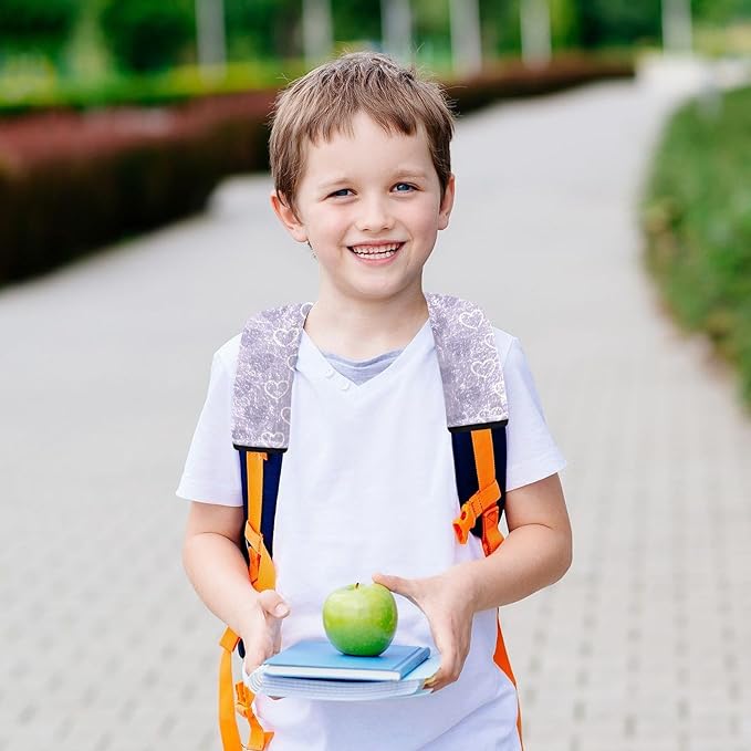 2 Pack Seatbelt Covers Seat Belt Cover Pad for Adults Boys Girls Car Seat Strap Covers Pads Cushion Universal Shoulder Strap Pad Protector for Backpack Camera Bag 6.5 x 6.5 Inch Purple Heart