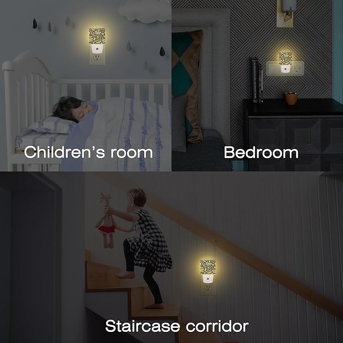 Happy Mardi Gras Night Light, Carnival Fleur De Lis Mask Beads Dusk to Dawn Night Light Plug in, 0.5w Energy Saving Sleep Friendly Nightlights for Kids Boys Girls Home Decor