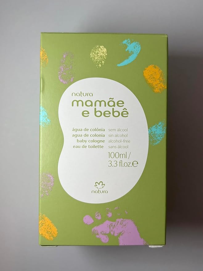 Natura - Mamãe e Bebê Mom & Baby Cologne | Gentle Fresh Scent for Babies | Alcohol-Free, Hypoallergenic, Pediatrician Tested, Vegan & Safe Daily Use – 3.4 fl oz (100 ml)