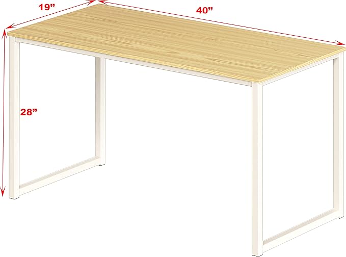 SHW Mission 40-Inch Home Office Computer Desk, Oak