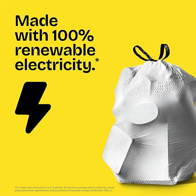 Glad ForceFlex Tall Kitchen Drawstring Trash Bags, 13 Gal, Gain Original