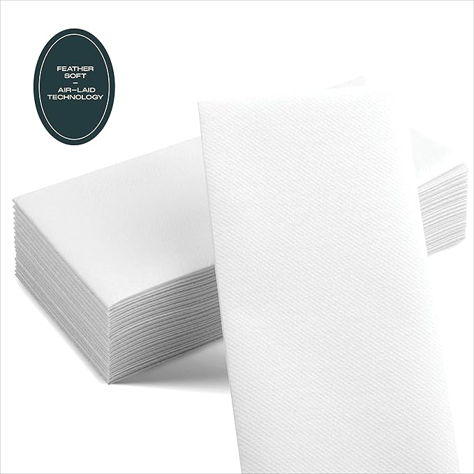 100-Pack Servietto Disposable Linen-Feel Guest Towels