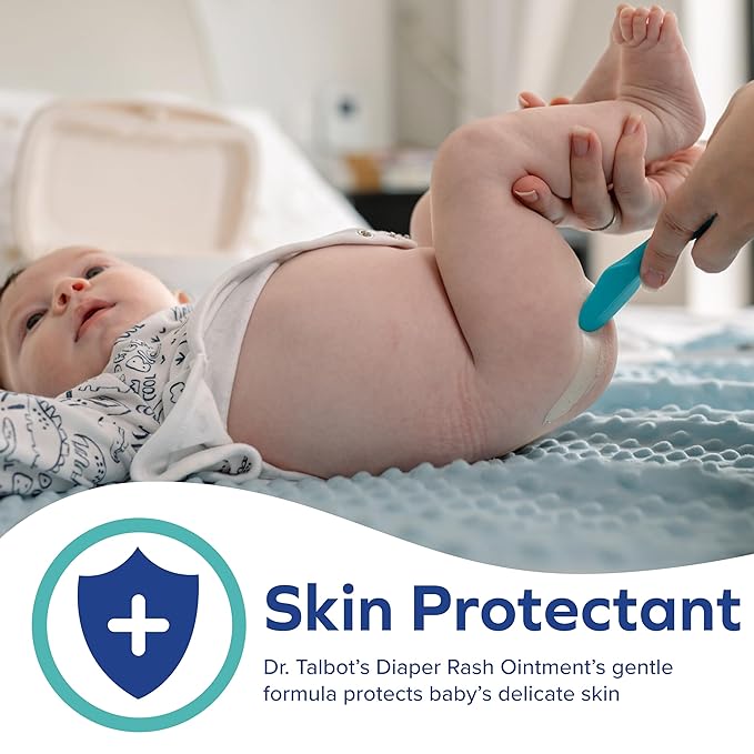 Dr. Talbot's Baby Diaper Rash Ointment - 16 oz - Zinc Oxide Skin Protectant with Peruvian Balsam - Treats and Prevents Rash