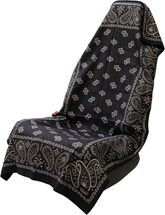 Sprints Athletic Running Towel, Full-Sized, Car Seat Cover - Performance Microfiber (Paisley Probs)