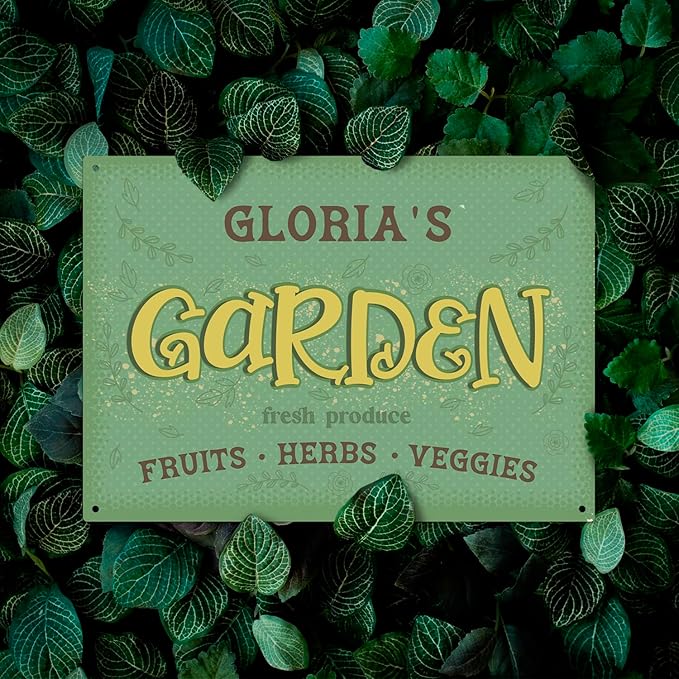 Custom Garden Signs, Christmas Holiday Season, Personalized Sign for Garden Decor Sign, 10x14 Inches, Rust Free .040 Aluminum, Fade Resistant, Made in USA by Sigo Signs