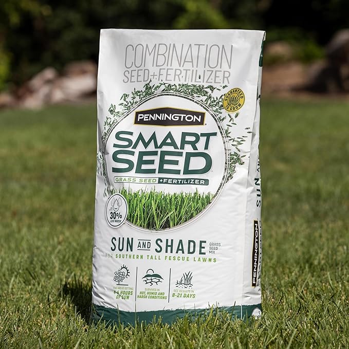 Pennington Smart Seed Sun and Shade Tall Fescue Grass Seed Mix for Southern Lawns 7 lb