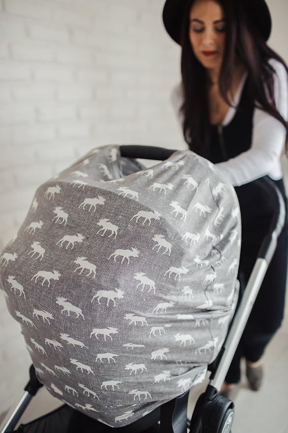 Scout Copper Pearl Multi-Use Cover: Car Seat, Nursing, Stroller - Stretchy Fabric, All-Season, Stylish Designs, Easy Access