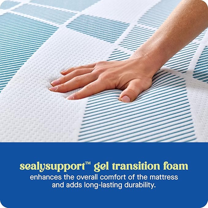 Sealy Dreamlife 6” Foam Mattress-in-a-Box, Twin XL, SealyComfort Gel Memory Foam, Surface-Guard Technology, Breathable Comfort