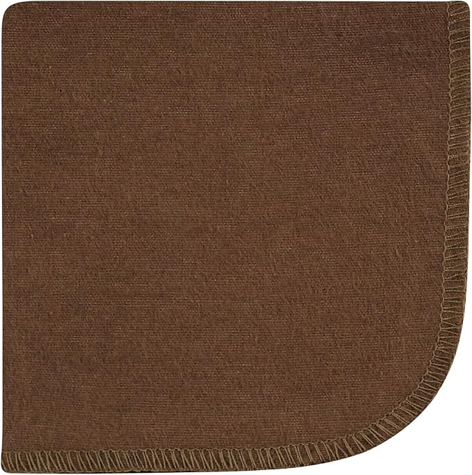 Hudson Baby Unisex Baby Flannel Cotton Washcloths, Wild Buffalo 10 Pack, One Size