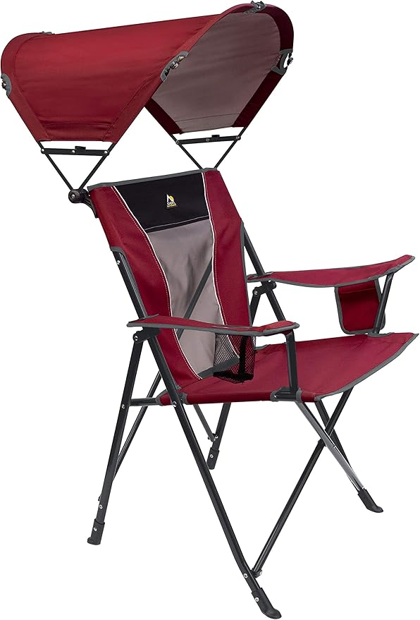 GCI Outdoor Sunshade Comfort Pro Chair, Cinnamon Red